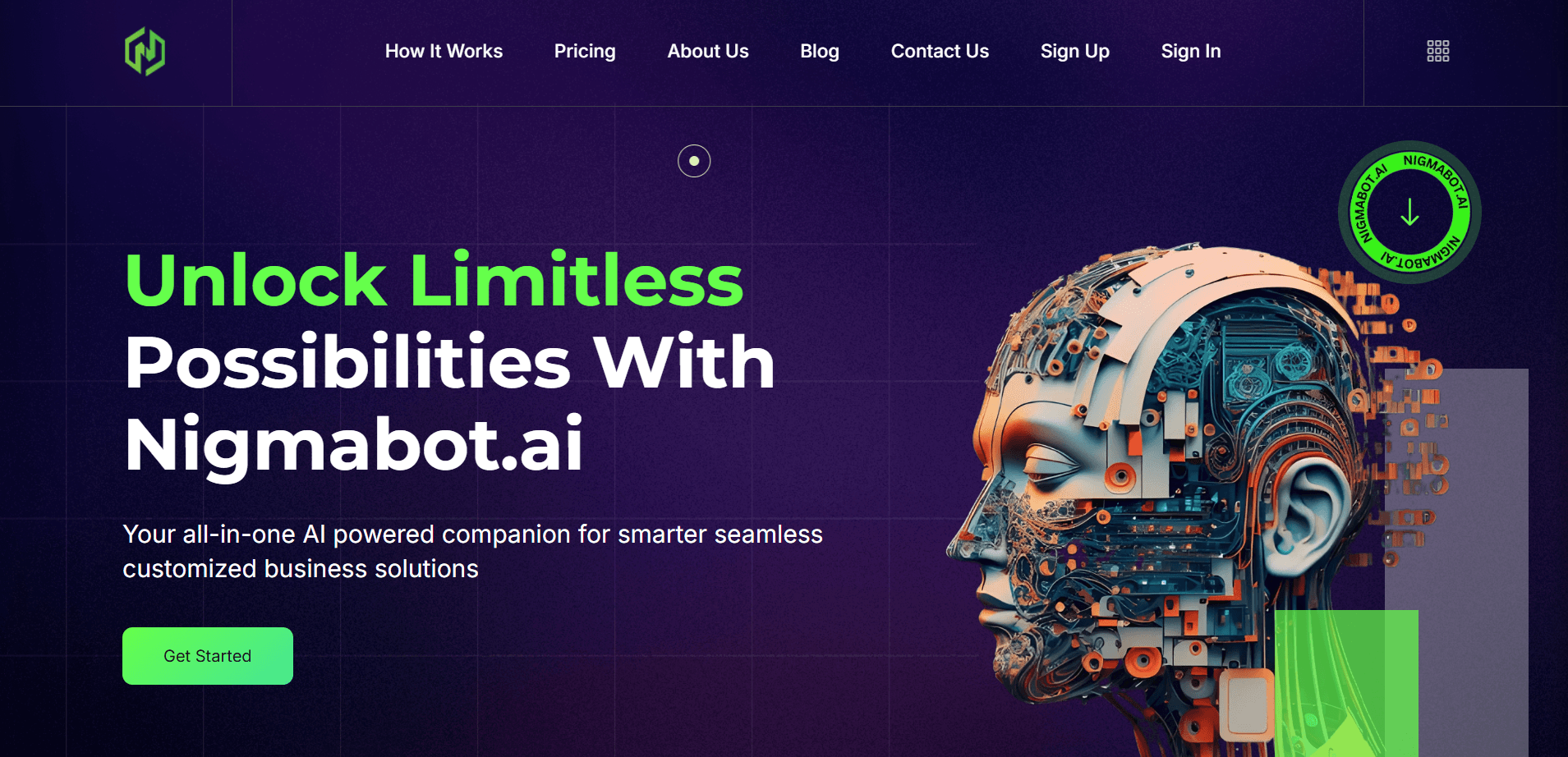 Nigmabot AI — AI Automation product by CloudAstra